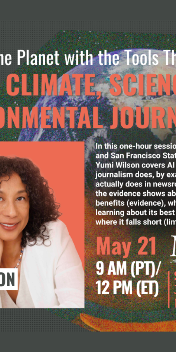 Covering the Planet with the Tools That Tax It: AI for Climate, Science and Environmental Journalists